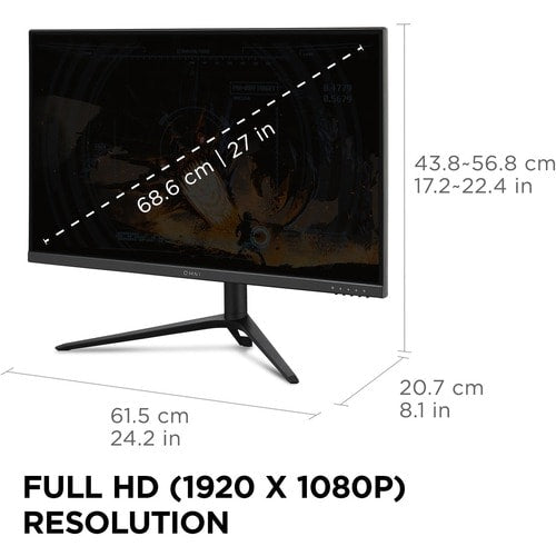 Moniteur LED Full HD ViewSonic Entertainment VX2728J 27 pouces - 16:9 - Noir