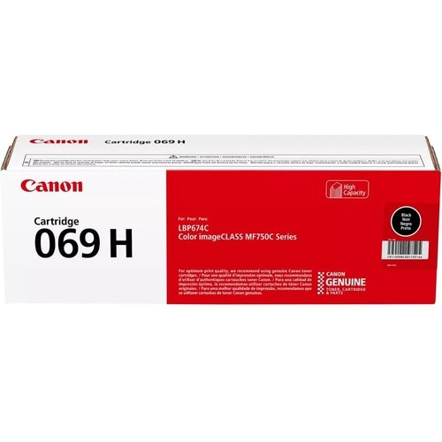 Canon 069 Original High Yield Laser Toner Cartridge - Black