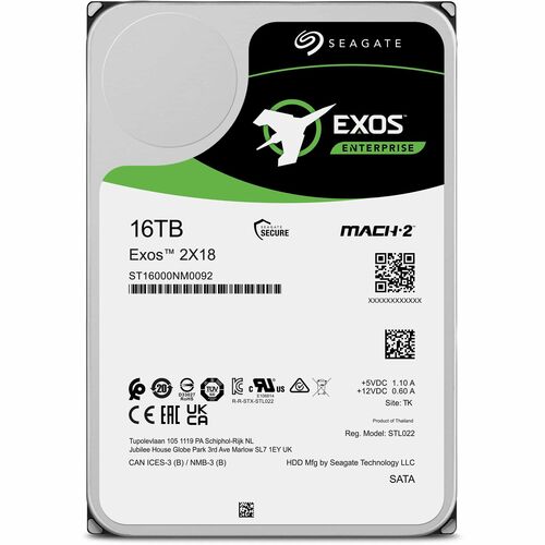Disque dur MULTI20 EXOS X18 16 To 512E/4KN SATA SATA RPM 3,5