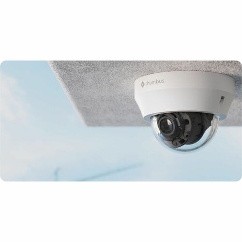 Cámara de red Rhombus R230 Full HD de 5 megapíxeles - Color - 1 - Domo - Blanco - 10