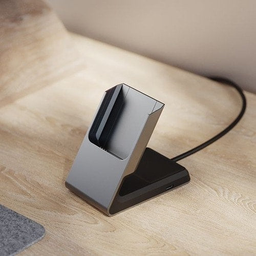 Base de carga magnética 2 en 1 Alogic Matrix - Negra - Conectores de entrada: USB - Magnético, Ma