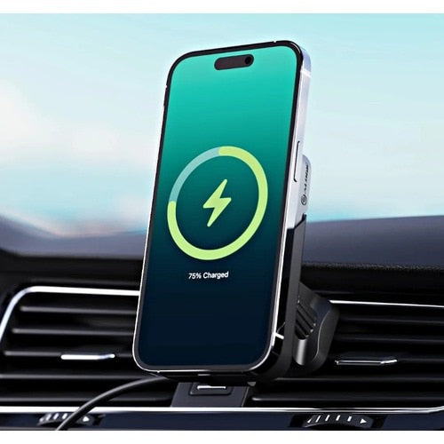 Cargador inalámbrico magnético Alogic Matrix con soporte para coche - Conectores de entrada: USB - MagSafe T