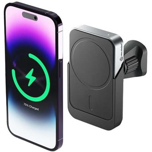 Cargador inalámbrico magnético Alogic Matrix con soporte para coche - Conectores de entrada: USB - MagSafe T
