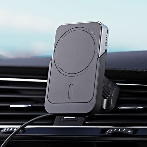 Cargador inalámbrico magnético Alogic Matrix con soporte para coche - Conectores de entrada: USB - MagSafe T