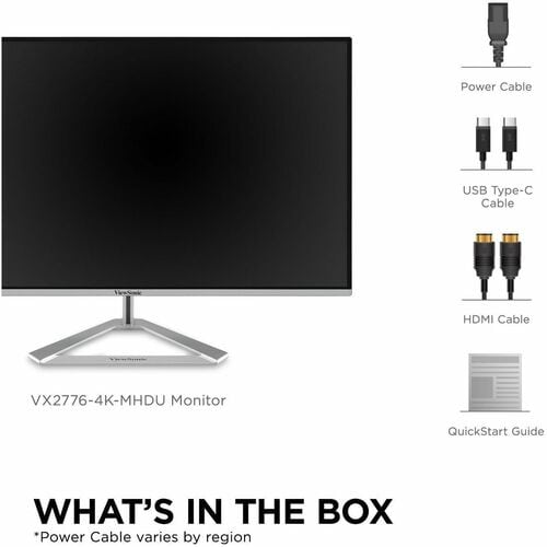Moniteur LCD 4K UHD ViewSonic VX2776-4K-MHDU 27 pouces