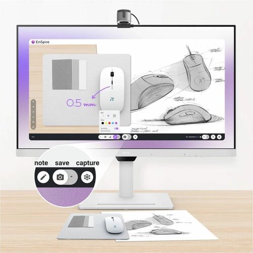 Moniteur LED WQHD BenQ GW3290QT 32 pouces - 16:9 - Blanc