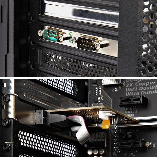 Carte série StarTech.com PCI Express 2 ports, double port PCIe vers RS232