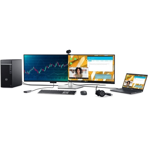 Monitor LCD curvo Dell UltraSharp U4924DW de 49" con resolución Dual Quad HD (DQHD) - 32:9