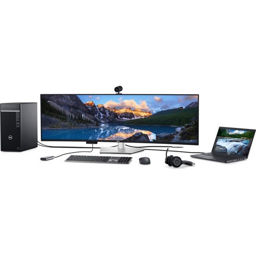 Monitor LCD curvo Dell UltraSharp U4924DW de 49" con resolución Dual Quad HD (DQHD) - 32:9