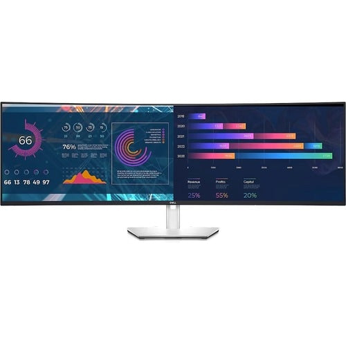 Monitor LCD curvo Dell UltraSharp U4924DW de 49" con resolución Dual Quad HD (DQHD) - 32:9