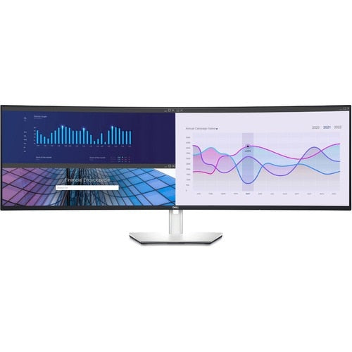 Monitor LCD curvo Dell UltraSharp U4924DW de 49" con resolución Dual Quad HD (DQHD) - 32:9