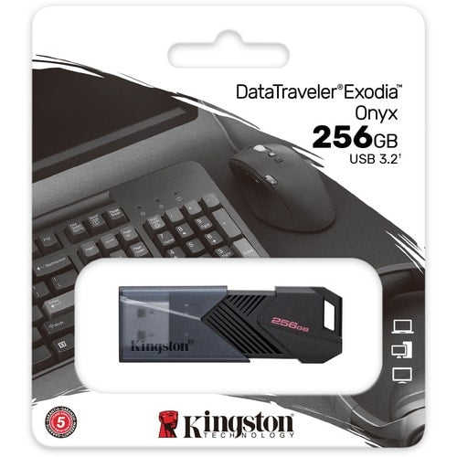 MULTI 1 256GB PORTABLE USB 3.2 GEN 1 DATATRAVELER EXODIA ONYX