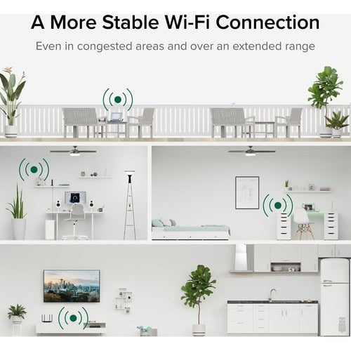 Adaptateur Wi-Fi double bande IEEE 802.11ax enfichable pour ordinateur de bureau/portable - USB