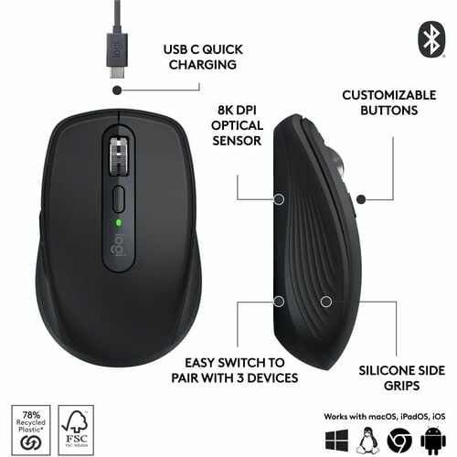 LOGITECH MX ANYWHERE 3S NOIR PERFORMANCE NOIR