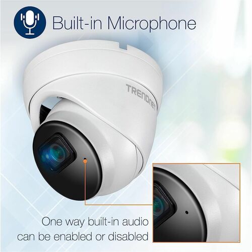 Cámara de red TRENDnet TV-IP1515PI de 5 megapíxeles para interiores y exteriores - Color - Domo -