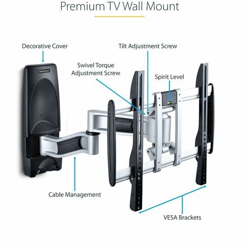 StarTech.com Articulating TV Wall Mount, VESA Wall