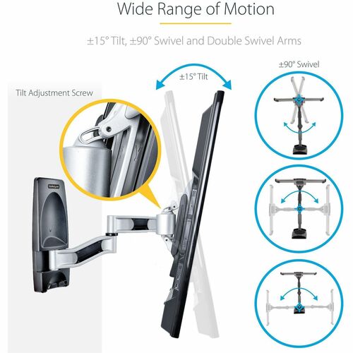 StarTech.com Articulating TV Wall Mount, VESA Wall