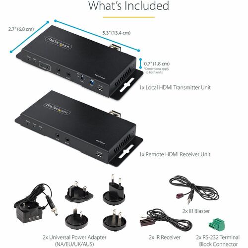 StarTech.com 4K HDMI over Fiber Extender Kit
