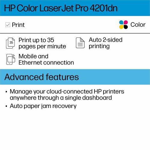 IMPRESORA COLOR LASERJET PRO 4201DN