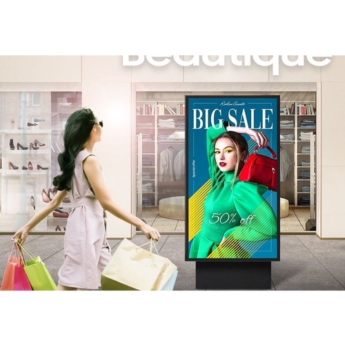 Écran d'affichage numérique Samsung OH75A - Écran LCD 75" - Fonctionnement 24h/24 et 7j/7