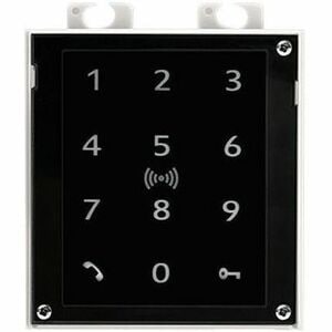 Clavier tactile 2N et lecteur RFID 125 kHz, 13,56 MHz, NFC - Bâtiment noir