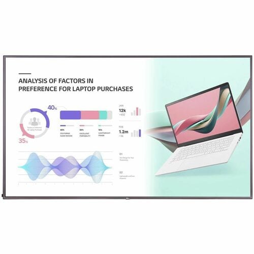 LG 75UH5J-M Nouvel écran d'affichage standard UHD à haute brillance - 75\"