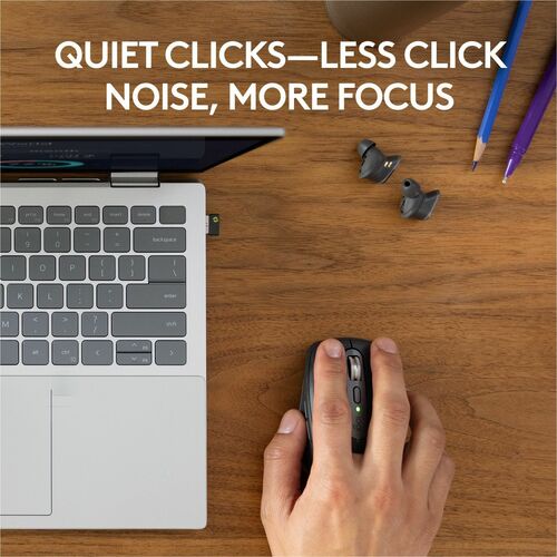 Logitech MX Anywhere 3S for Business Wireless Mouse - Darkfield - Wireless