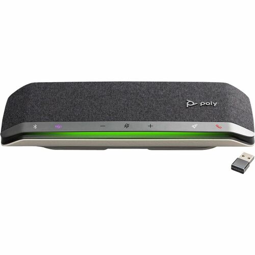 HP Poly Sync 40+ Speakerphone - USB - Microphone - Battery - Silver - 1