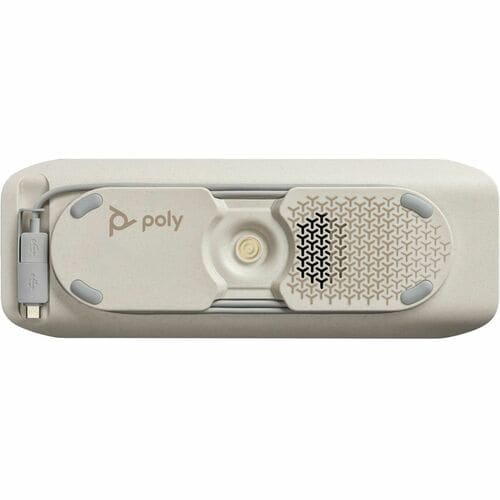 HP Poly Sync 40+ Speakerphone - USB - Microphone - Battery - Silver - 1