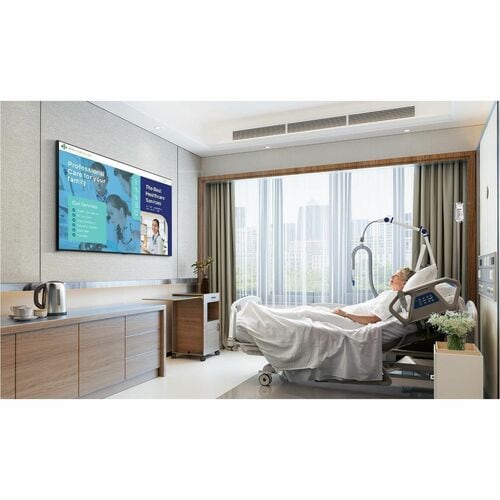 Téléviseur intelligent UHD 75 pouces pour soins de santé Cloud UL62368-1 avec haut-parleur intégré, garantie 2 ans