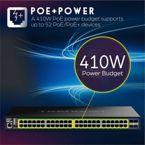 52-PORT GIGABIT WEB SMART POE+ SWITCH