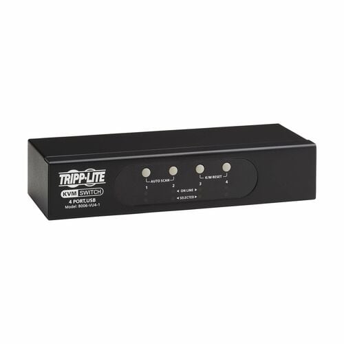 4-PORT VGA KVM SWITCH FOR USB PS/2 KEYBOARD/MOUSE