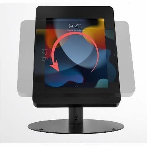 Soporte de quiosco de seguridad Hyperflex de CTA Digital con carcasa de seguridad universal para