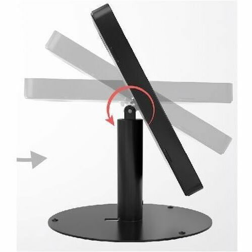 Soporte de quiosco de seguridad Hyperflex de CTA Digital con carcasa de seguridad universal para