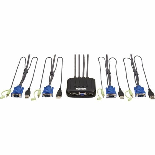 Tripp Lite by Eaton 4-Port VGA KVM Switch with Built-In VGA