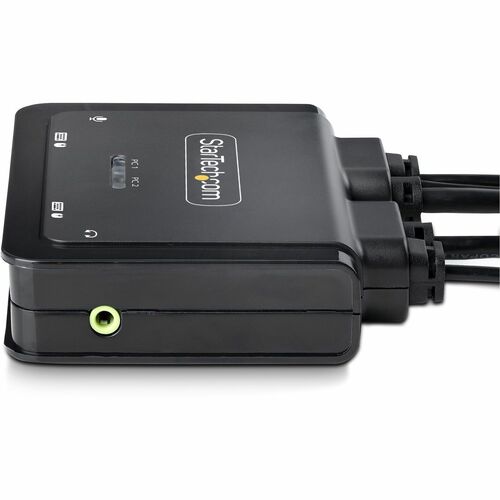 COMMUTATEUR KVM 4K COMPACT À 2 PORTS - CÂBLE USB-A/USB-C