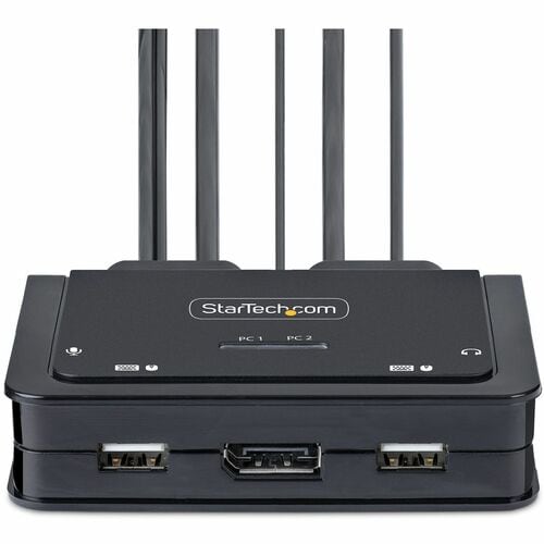 COMMUTATEUR KVM 2 PORTS 4K - COMPACT USB-C ALIMENTÉ PAR BUS KVM