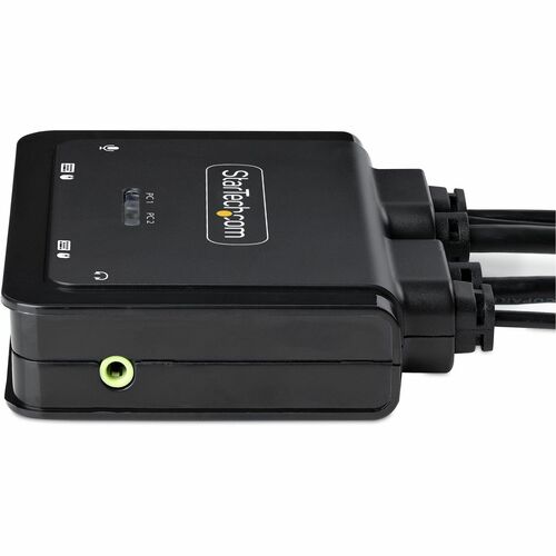 CONMUTADOR KVM 4K COMPACTO DE 2 PUERTOS - CONMUTADOR KVM CON CABLE USB-A/USB-C