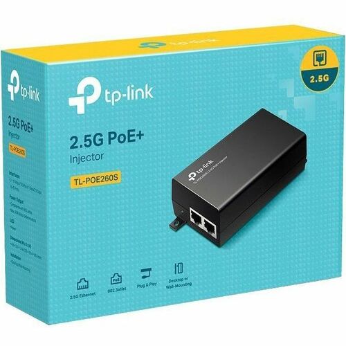 Injecteur PoE+ 2,5 G TP-Link TL-POE260S - Entrée 120 V CA, 230 V CA - 1 x 2,5 Gigabit