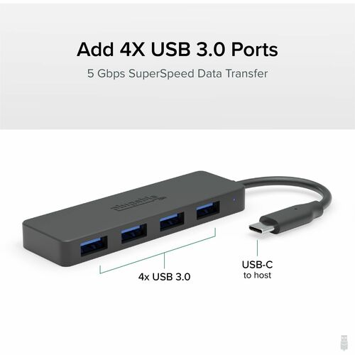 Adaptateur USB-C vers USB enfichable, hub USB 3.0 4 ports, répartiteur USB
