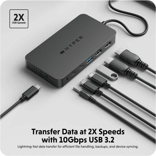 Hyper HyperDrive Next Dual 4K HDMI 7 puertos USB