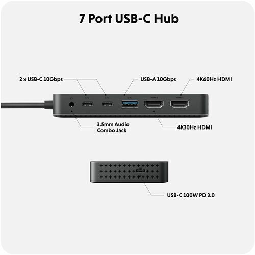 Hyper HyperDrive Next Dual 4K HDMI 7 puertos USB