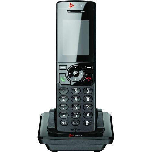 HP Inc. Poly VVX D230 DECT Phone Handset and Charging Cradle with Power Supply