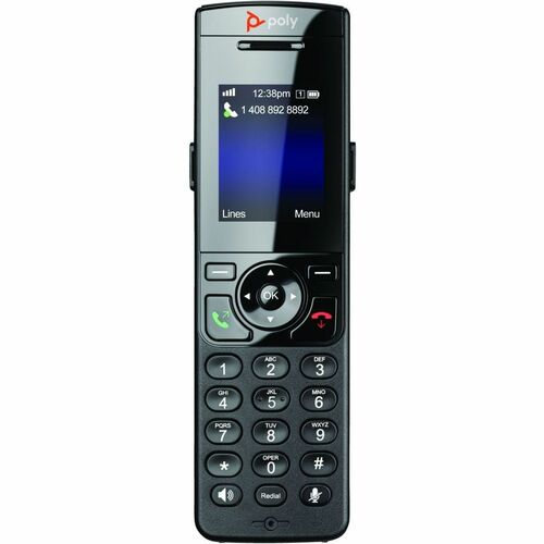 HP Inc. Poly VVX D230 DECT Phone Handset and Charging Cradle with Power Supply
