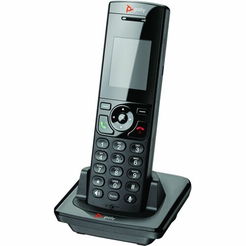 HP Inc. Poly VVX D230 DECT Phone Handset and Charging Cradle with Power Supply