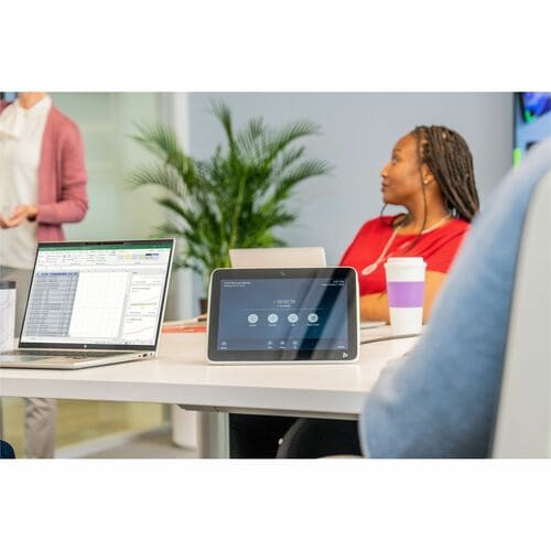 Poly TC10 Touch Controller Black - For Video Conferencing - Wall Mountable
