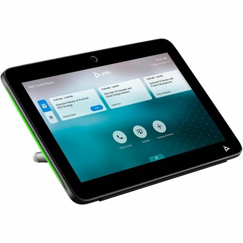 Poly TC10 Touch Controller Black - For Video Conferencing - Wall Mountable