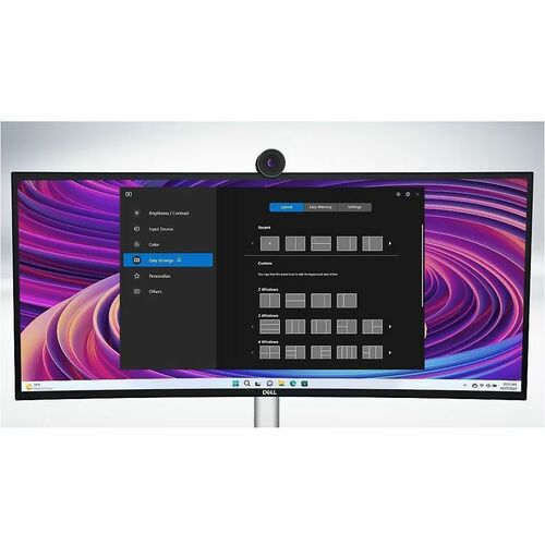 Monitor LED Dell UltraSharp U3824DW de 38" con pantalla curva WQHD+ - 21:9 - Negro, plateado
