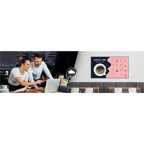 Écran LED UHD 98 pouces 3840 x 2160, résolution directe 500 cd/m²