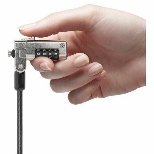 Kensington Slim N17 2.0 Serialized Combination Laptop Lock for Wedge-Shaped Slot
